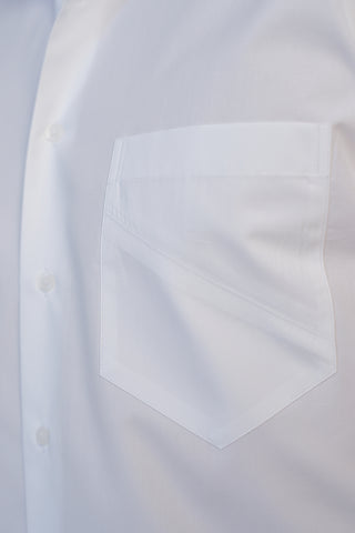 Crisp cotton white smart classic shirt & active temp control